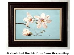 Spring Blossom, 24×36 Hand painted on Giclee Canvas