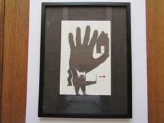 Striking Contemporary Modernist Collage 2008, Signed Illegibly, VG