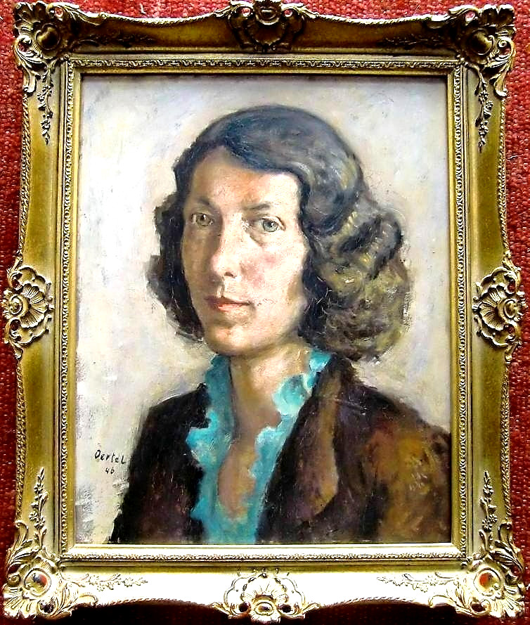 Karl Oertel Karlsruhe 1890-1979 Portrait Woman Girl Collectible! #135