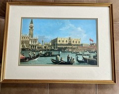 Venice Framed «The Bucintoro at the Molo on Ascension Day» by Canaletto 15 X 21