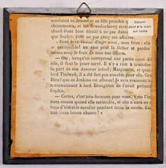 Antique Miniature Painting / Magnifying Glass Painting – Empire Style Portrait of Woman