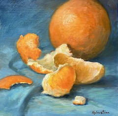 Fruit Food Kitchen Still Life Colorful Original Oil Painting Kaloustian Art