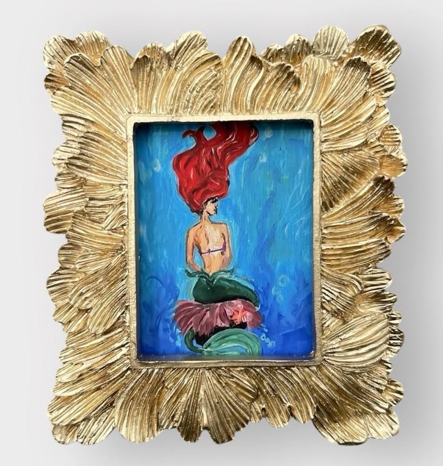 Mini Framed Print of Handmade Painting • Bird Lovers • Animal Lovers • Gift Idea