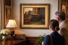 Vidal Couce Original Oil Painting Paul Revere House Boston Signed Mid Century