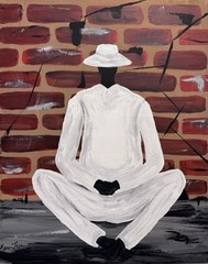 Original Painting 1 Man 18 in W x 24 in T