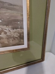 Frank Egginton Original Watercolor Painting Irish Landscape Sheep Framed 39×31