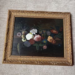 Vintage Chelsea House Oil Painting Floral Flowers Framed 18”x15”