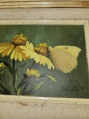 VTG 1976 Original Oil Painting On Board Framed & Matted Signd Bobbette 12 X 14.5
