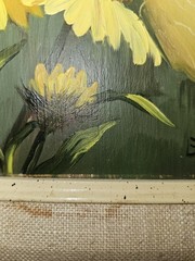 VTG 1976 Original Oil Painting On Board Framed & Matted Signd Bobbette 12 X 14.5