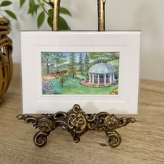 Watercolor Impression Art The Greenbrier West Virginia By Trudi Crockett 5”x3.5”
