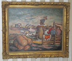 Josephine «Jo» Burke, California Listed Artist, Oil Painting on Board, 1959
