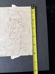Gerald Wasserman Original Ink on Paper Contemporary Modernism Carmel Calif