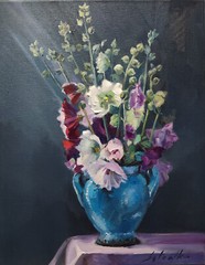 Original oil painting 11″x14″ Still life Flowers Floral bouquet Realism Wall art
