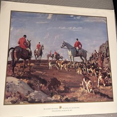 sir alfred munnings- Hunting On Zennor Hill-Philadelphia Museum Of Art