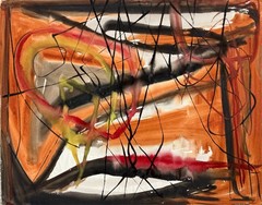 Rolph Scarlett (1889-1984) Gouache on Paper Abstract Modernist Painting