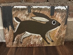 John Cornbread Anderson Folk Outsider Art Cottontail Rabbit Excellent
