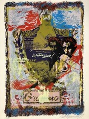 Aldo Menendez. Untitled, 1989. Serigraph on cardboard. Original signed. Numbered