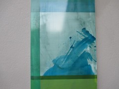 Abstract painting 200×0.50 m informal acrylic art academy Düsseldorf near Hüppi