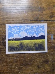 ACEO *Art Print Original Watercolor Mountain Landscape 2.5×3.5