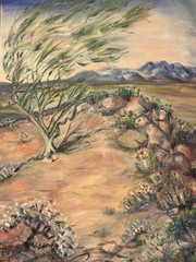 Mid Century Landscape Floral Oil Paintings Idaho Bess Foster Smith Impressionist