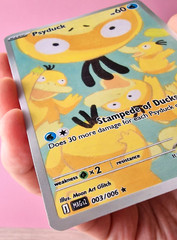 Custom Pokemon Card PRINT by MoonArtGlitch ~ Handpainted Cute Psyduck Duck