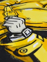 Vintage Dick Tracy Pop Art Acrylic Painting – 16×12″ Stretched Canvas