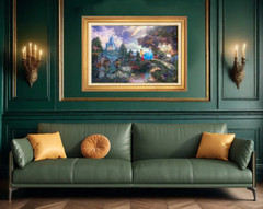 Thomas Kinkade ~~ Cinderella Wishes Upon a Dream ~ 18×27 I/GP Oil on Canvas