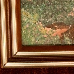 Original Vintage Cathedral Rock Sedona Arizona Landscape Painting Signed Framed