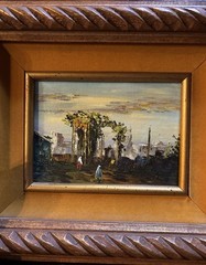 Signed Original Oil Painting – impressionistic Middle Eastern Scene – Framed