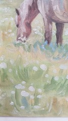 Horse ORIGINAL Oil Painting Pet Portrait IMPRESSIONISM Art 8″x10″