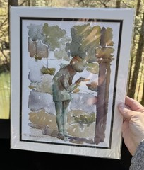 Virginia Pendergrass North Carolina Artist Photo Print NC Paper 9X12 “Childhood”