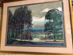 DON MUNZ RARE ORIGINAL OIL PAINTING , Framed, CALIFORNIA 55′ x 41′ USA