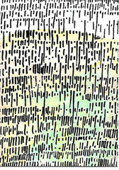ACEO ATC CARD «Letters 44» REASOR Original Abstract Painting 2.5×3.5