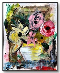 DIPANT Original Art Floral 11×14 Paper Expressionism Fine Art Gallery Home Decor