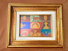 Listed Mexican Artist Soid Pastrana Original Painting Ex Cond Faces & Scorpion