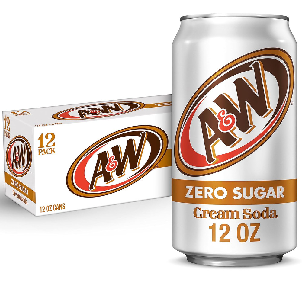 Cream Soda Zero Sugar, 12 Fl Oz Cans, 12 Pack