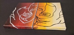 Original Acrylic Art «Brothers» Canvas Painting 8″x10″ by Chaneice J. (Lions)