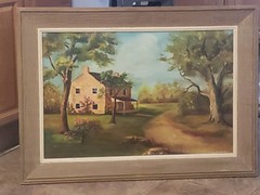 Saddler Oil Painting New Orleans Estate Before Katrina 36″x26″