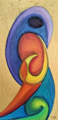 art 40 original painting 80×40 cm ZL oil on canvas modern