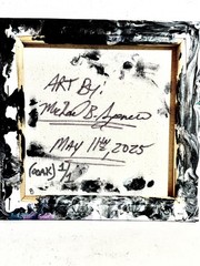 Original Acrylic 8″x8″ Canvas Art OOAK (One of a Kind) Auto, Date, Numbered 1/1