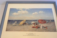 “At The Sea Side” Painting By American Artist William Merritt Chase Framed Print