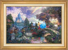 Thomas Kinkade ~~ Cinderella Wishes Upon a Dream ~ 18×27 I/GP Oil on Canvas