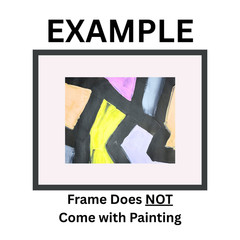 Geometric Abstraction 11×14 Multi-Color Original Hand Painted Paper #1