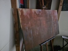 Abstract Canvas Painting Large Unframed Single Piece Wall Art Abstract Style