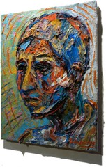 CONTEMPORARY ORIGINAL OIL█PAINTING█VINTAGE EXPRESSIONIST ART█OUTSIDER SIGNED POP