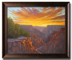 Jeff Love Art Large 24X30″ Original Oil Painting Grand Canyon Sunset Landscape