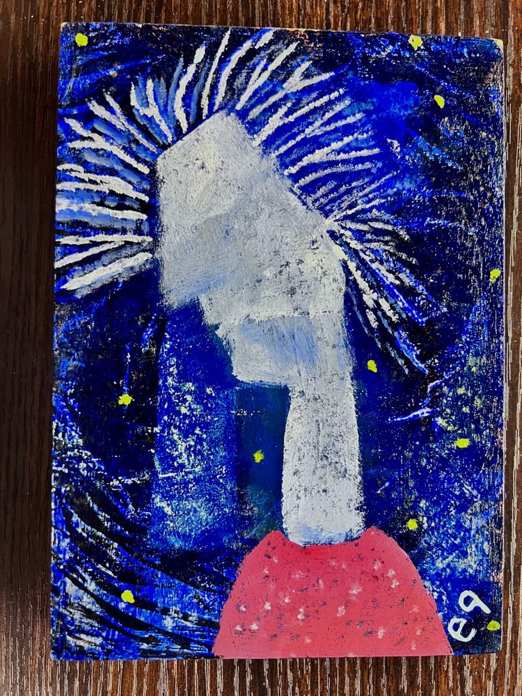 e9Art 5×7 ‘prone to structurally unsound internal monologues’ outsider art brut