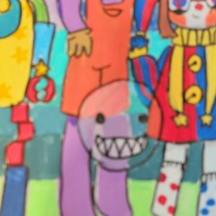 Hand-Painted Amazing Digital Circas, Unframed Single Piece