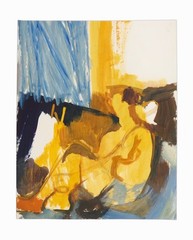 1960s Faye Franklin Oil Painting Woman Vintage Mid Century Expressionist Art