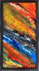 Multi-Color Abstract Acrylic painting ORIGINAL Art by artist